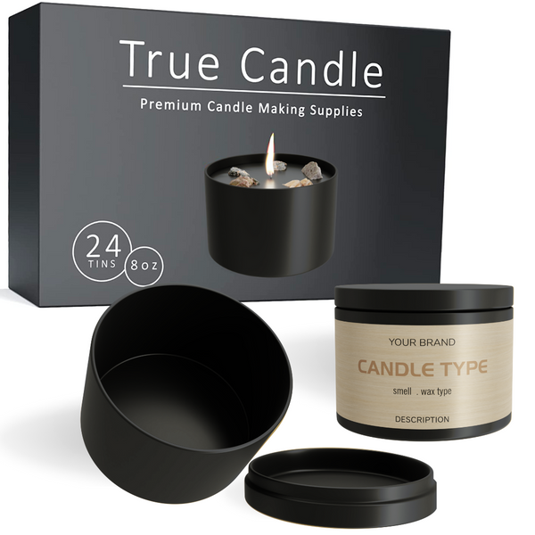 Matte Black Candle Tin Seamless – Pro Candle Supply